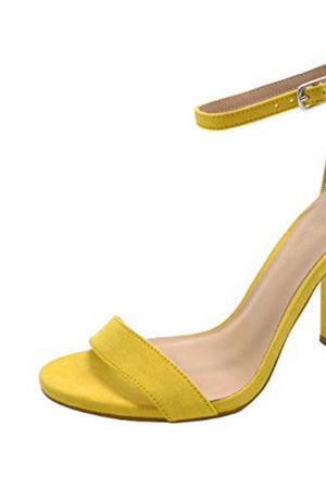 Ankle strap open toe heels - Dimesi Boutique